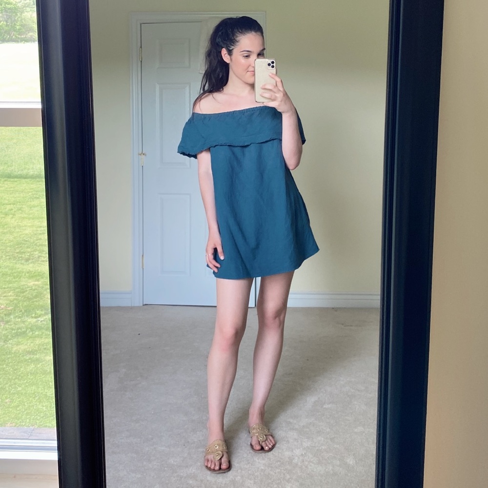 Molly Green Boutique Off the Shoulder Ruffle Dress